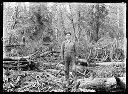 Loggers in the woods, circa 1922, #G0386_1