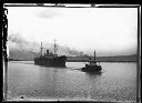 Ship WEST HAVEN? with tug, circa 1922, #G0507_1