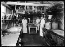 Cookhouse interior with cooks, circa 1922, #G0555_1