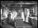 Cookhouse interior with workers, circa 1920, #G0564_1