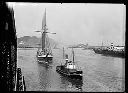 Masted vessel  VIGILANT P. J. and tug JOHN CUDAHY, 4/16/1926, #G0597_1