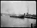 Masted vessel  VIGILANT P. J. at Donovan Lumber Co. dock, circa 1926, #G0600_1