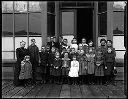 Group of children with woman, school portrait?, circa 1905, #G0710_1