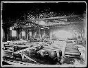 Sawmill interior with saws, circa 1920, #G0716_1