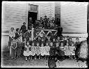 Woman with group of children, school portrait?, circa 1907, #G0721_1