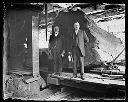 Two men in sawmill interior, circa 1907, #G0820_1