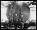 Four men in sawmill interior, circa 1920, #G0822_1