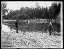 Two men on river bank, circa 1920, #G0842_1