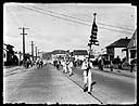 Elks Parade flag bearer, circa 1925, #G0858_1