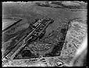 Early aerial view of Port of Grays Harbor, Port Dock area, circa 1920, #G0860_1