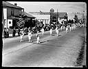 Elks Parade, marchers in white uniforms, circa 1925, #G0883_1