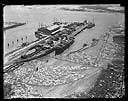 Early aerial view of Port of Grays Harbor, Port Dock area, circa 1923, #G0940_1