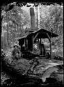 Four loggers with donkey engine, circa 1905, #G0625_1