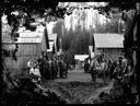 Men and child in logging camp, circa 1905, #G0694_1