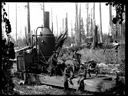 Loggers with donkey engine on sled, circa 1905, #G0706_1