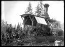 Loggers and donkey engine, circa 1907, #G1269_1