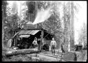 Loggers and donkey engine, circa 1907, #G1271_1