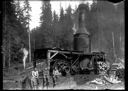 Loggers and donkey engine, circa 1920, #G1275_1