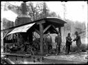 Loggers and donkey engine, circa 1910, #G1291_1