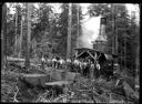 Loggers and donkey engine, circa 1910, #G1293_1