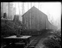 Railroad hand-car and railroad camp, circa 1922, #G1391_1