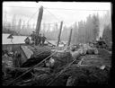 Loggers at a landing in logging camp, circa 1915, #G1414_1