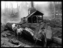 Loggers, log and donkey engine, circa 1915, #G1421_1