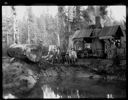 Loggers, donkey engine at log dump, circa 1922, #G1427_1