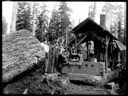 Loggers, donkey engine and log, circa 1910, #G1430_1