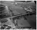 Aerial of area East of South approach to Chehalis River Brdige, 6/15/1967, #52287_1