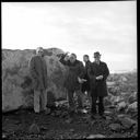 Men inspecting completion of North Jetty, 11/1975, #62684_1