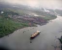 Aerial view of NIMBUS and tugs, 6/2/1980, #66281_1