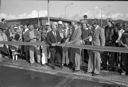 Cutting the ribbon at dock dedication and sawmill open house, 9/19/1981, #67221_1