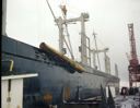 Loading log at ITT Rayonier dock, 11/30/1981, #67419_1