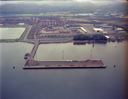 Aerial view of Rayonier dock, 10/15/1982, #67978_1