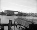 Rayonier Hoquiam office from across Hoquiam River, 8/19/1983, #68377_2