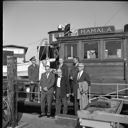 Congresswoman Julia Butler Hansen visiting Westport and south jetty, 10/19/64, #47201_1