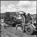 Moving old donkey engine to Last Spur Park, 6/1971, #58606_1