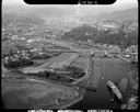 Aerial view of Port of Grays Harbor facilities, 9/20/1977, #64203_1