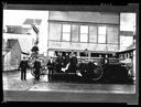 Aberdeen Fire Dept. hook and ladder fire engine with crew, circa 1900, #4327C_1