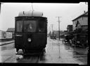 Cosmopolis streetcar Number 14, a wooden trolly, circa 1920, #L360022_6