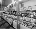 Refrigerator display case at Scott's Grand Central, 10/6/1956, #31594_1