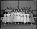 St. Mary's School graduation class group portrait, 5/27/1957, #32218_1