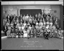 Reunion, Aberdeen Weatherwax High School, Class of 1947 group portrait, 8/3/1957, #32374_1