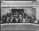 Reunion, Aberdeen Weatherwax High School, Class of 1952 group portrait, 12/28/1957, #32749_1