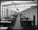 Lamb Grays Harbor Co. drafting room with draftsmen, 10/1958, #33699_1