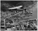 Aerial view of Aberdeen with plane, 4/2/1959, #34137_20