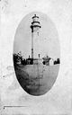 Woman at Westport Lighthouse , circa 1907, #L400414_1