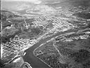 Looking northwest down Chehalis River across Cosmopolis to Aberdeen and Hoquiam, 1948, #L31R5F15_1