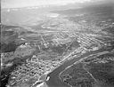 Looking northwest down Chehalis River across Cosmopolis to Aberdeen and Hoquiam, 1948, #L31R5F16_1